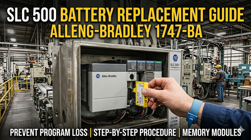 Allen-Bradley SLC 500: Guida alla sostituzione della batteria, al backup del programma e ai ricambi