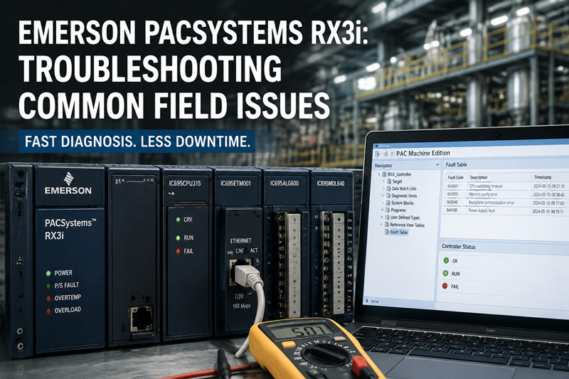 Emerson PACSystems RX3i: Risoluzione dei problemi comuni riscontrati sul campo.