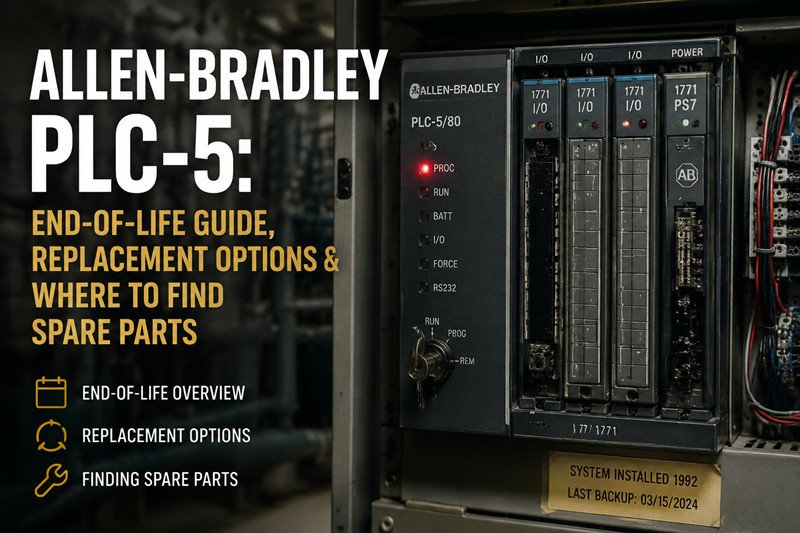 Allen-Bradley PLC-5: Guida alla fine del ciclo di vita, opzioni di sostituzione e dove reperire i pezzi di ricambio.