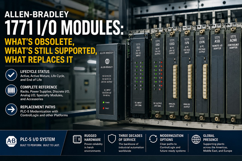 Moduli I/O Allen-Bradley 1771: cosa è obsoleto, cosa è ancora supportato e cosa lo sostituisce.