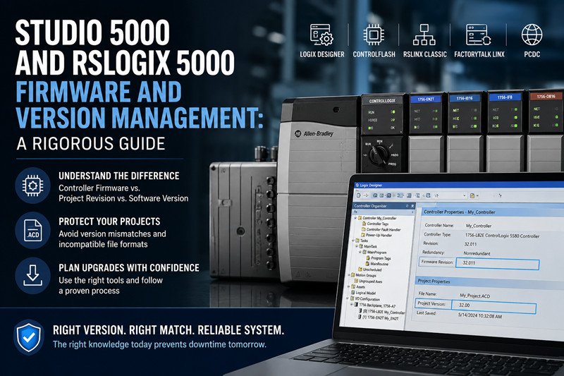 Studio 5000 e RSLogix 5000: Gestione del firmware e delle versioni: una guida completa