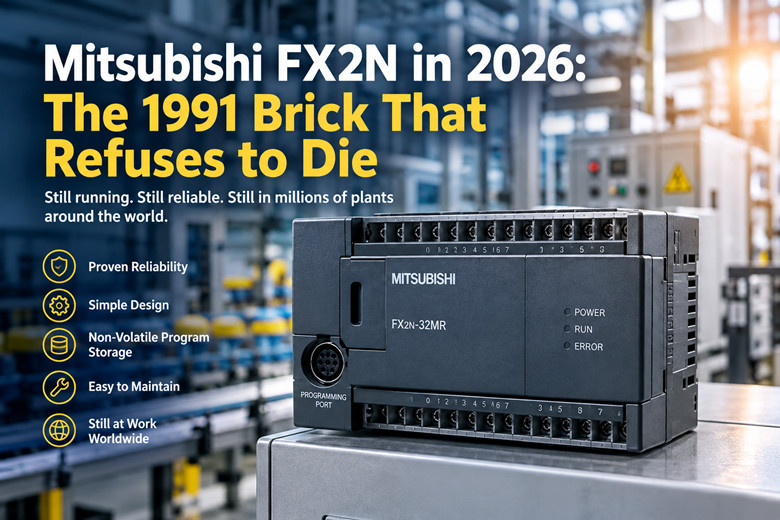 Mitsubishi FX2N nel 2026: il mattone del 1991 che si rifiuta di morire
