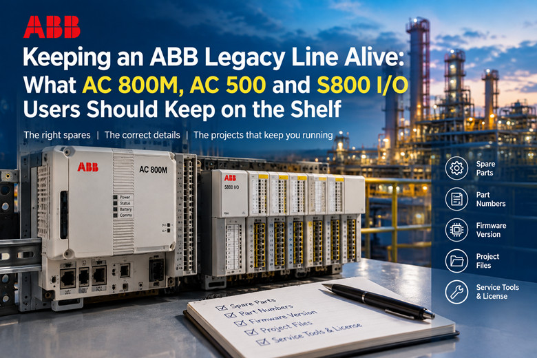 Come mantenere in vita una linea di prodotti ABB legacy: cosa dovrebbero tenere a disposizione gli utenti di I/O AC 800M, AC 500 e S800